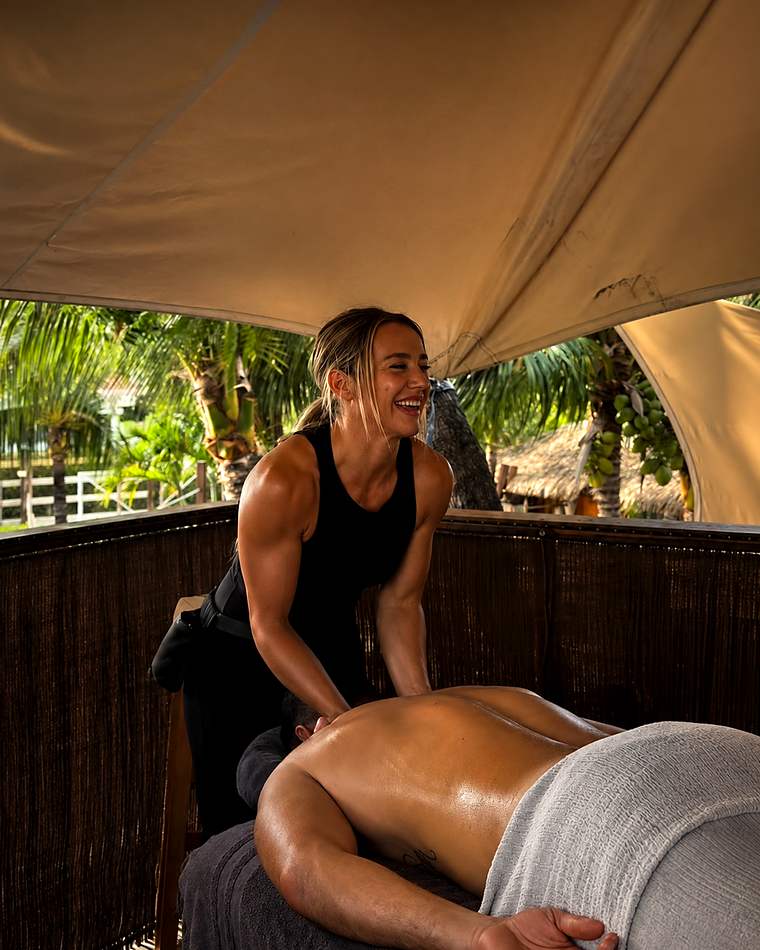 Célyne, praticienne en madérothérapie et massage sportif